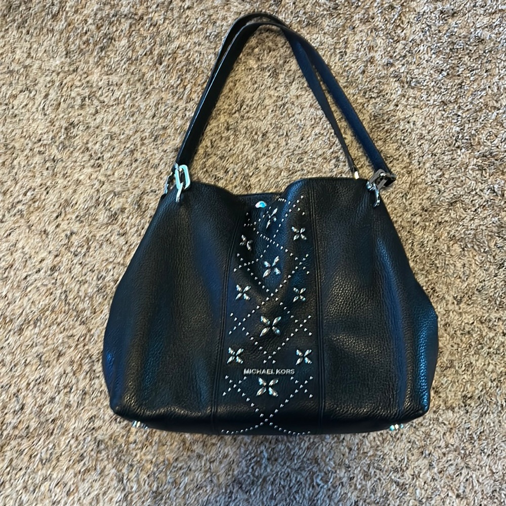 Michael Kors black purse.